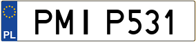 Trailer License Plate